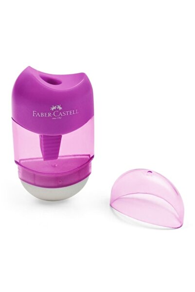 SHOPIENS Faber-Castell Eraser-Sharpener, Multicolor with Protective Cap, Plastic