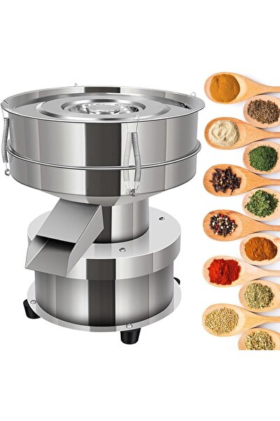 LETWOO آلة غربلة اهتزازية كهربائية بقوة 90 واط من الفولاذ المقاوم للصدأ (200/250/300 شبكة)