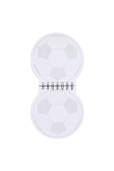 SHOPIENS Football Spiral Notebook, Ball Design, Multicolor, 14.5×15 cm, 60 Sheets, Soft Cover