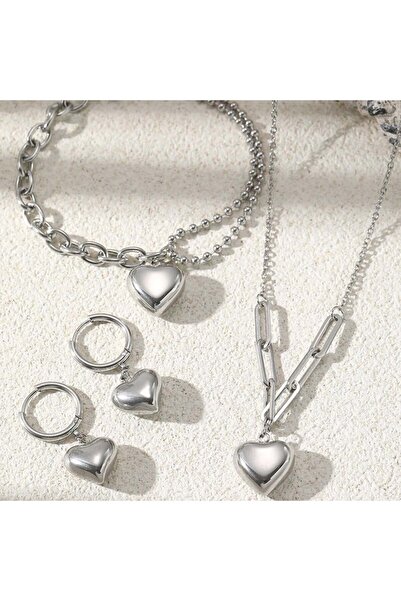 KEVSA Jewelry Set colier, brățară și cercei din oțel inoxidabil - LPD1328