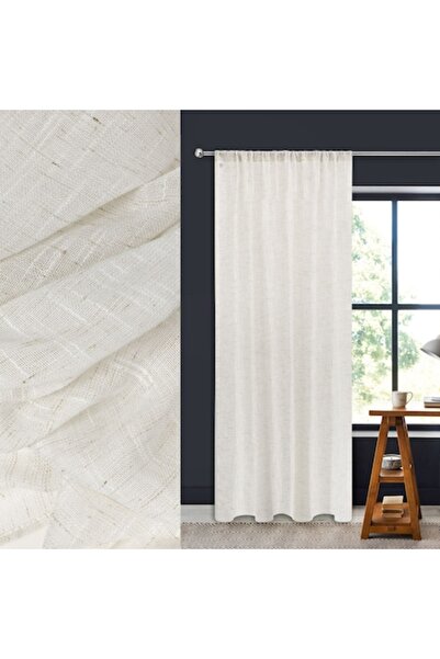 SHOPIENS Decorative Curtain Off White 140x260cm, 98% Polyester