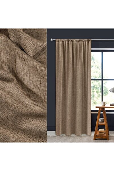 SHOPIENS Decorative Curtain, Brown, 140x260cm, Polyester, MYONNA IT & E-COMMERCE