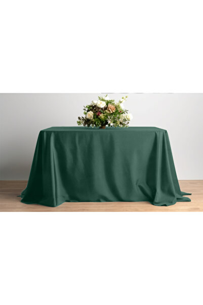 Other Matte velvet tablecloth bottle green for table 230x230cm