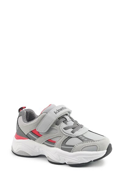 Kinetix Interest Pu J F A.Grey-A.Red Boys' Sports Shoes