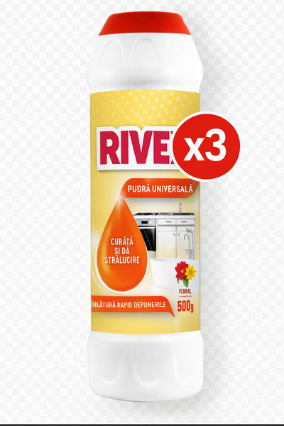 Rivex 3X Pack - Cleaning Powder, 500g, Floral