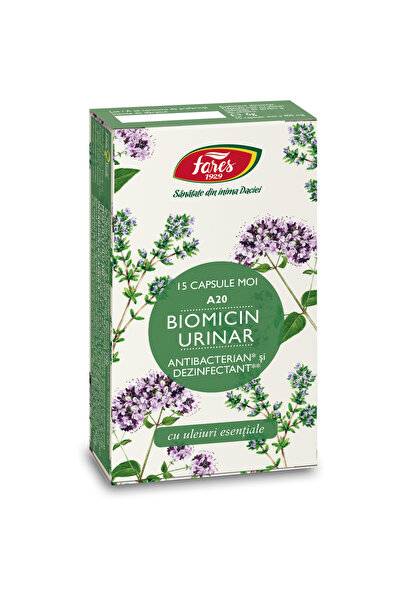 Fares Biomicină urinară, A20, 15 capsule