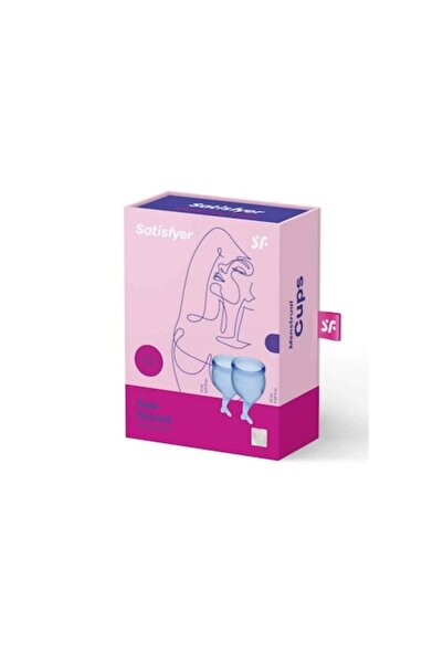 Satisfyer Set 2 Feel Good Silicone Menstrual Cups Dark Blue