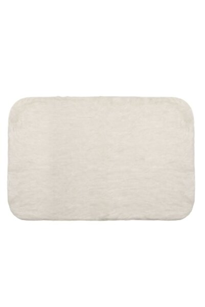 MYONNA IT & E- COMMERCE Decorative Faux Fur Rug, Ecru, 120x80 cm, Non-slip