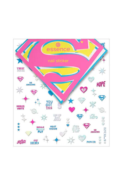 Essence Superman nail stickers, 80 pieces,