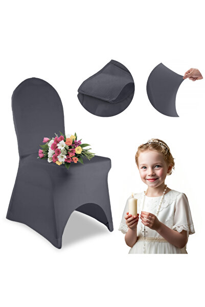 Other HUSA DE SCAUN GRI ÎNCHIS PREMIUM PENTRU BANCHETE