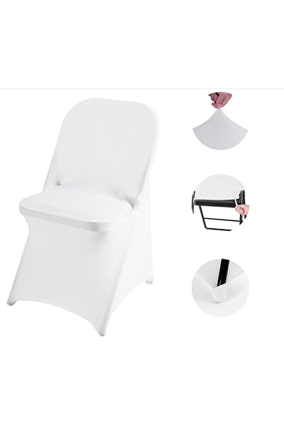 Other WHITE COVER for FOLDING CATERING CHAIR banquet chair communion