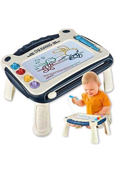 AYEBIA لوحة رسم مغناطيسية للأطفال - لوحة رسم تعليمية للأطفال من عمر 1 إلى 2 سنة