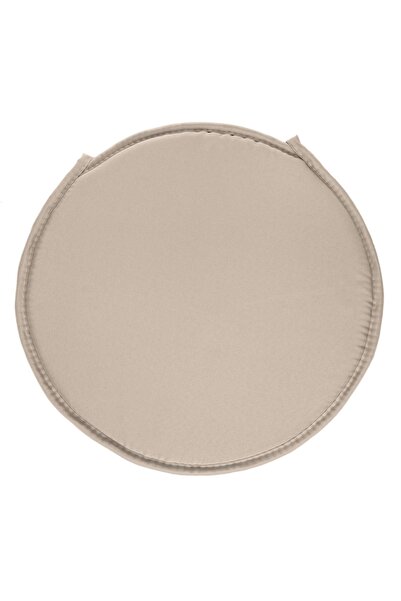 SHOPIENS Round Seat Cushion, Water-Resistant Polyester, Brown, 38 cm - MYONNA