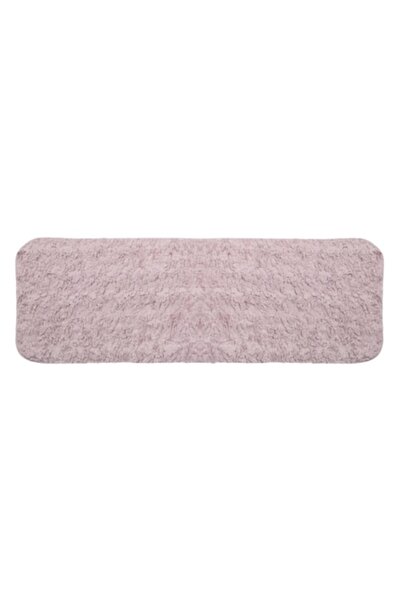 SHOPIENS Decorative Hallway Rug, Imitation Fur, Dusty Pink, Non-slip, 150x50 cm