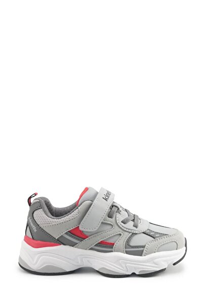 Kinetix Interest Pu J F A.Grey-A.Red Boys' Sports Shoes
