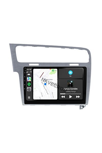 NAVECRON VOLKSWAGEN GOLF 7 12-20 10" GRİ UYUMLU ANDROID MULTİMEDYA KABLOSUZ C...