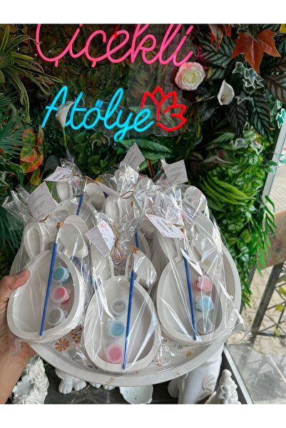 adanaçiçekliatölye Tavşan Tabak, Çerçeve Boyama Kiti