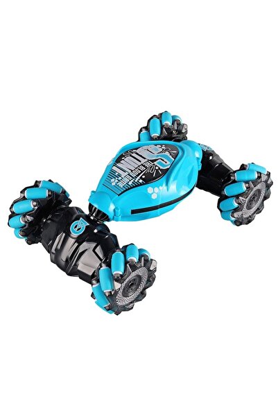 GOLD MARKET Kids gesture- and remote-controlled car with lights and music, Blue