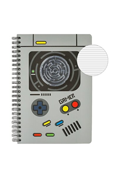 SHOPIENS Gamer Notebook A5, 3D Maze, Multicolor, 80 Sheets, Spiral Bound, Hard Cover