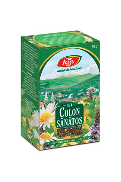 Fares Ceai pentru colon sănătos, D64, 50 g,