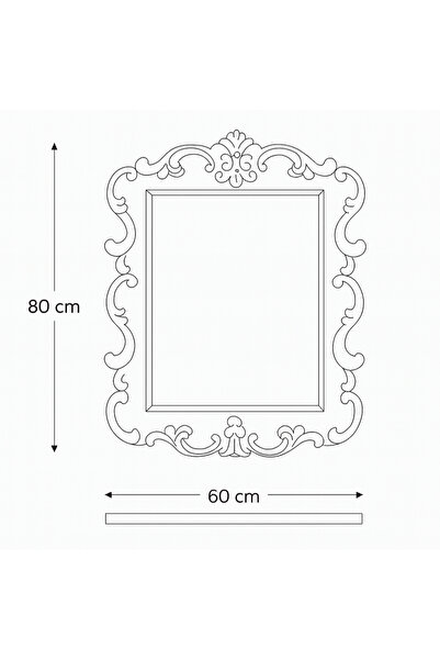 Vi Markets A mirror with an ornate wooden frame adds a classic touch of luxury to the space.