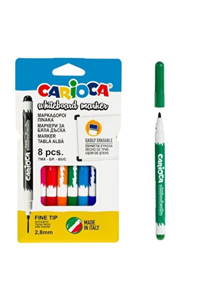 SHOPIENS Set Whiteboard Markers, Carioca, 2.8mm, Multicolor, 8 pcs - MYONNA
