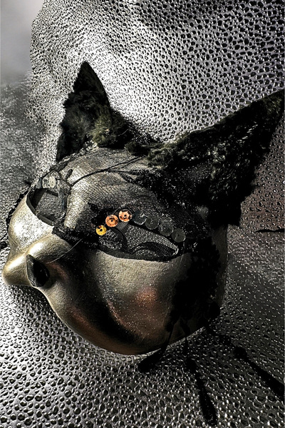 Quincey قناع القط الثيريان لحفلات الهالوين