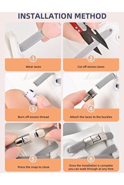 shoelaces Sireturi Elastice Cu Sistem Press Lock