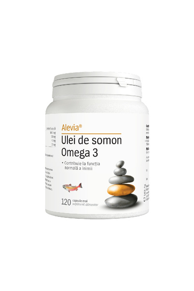 Alevia Ulei de somon Omega 3 – 120 capsule moi