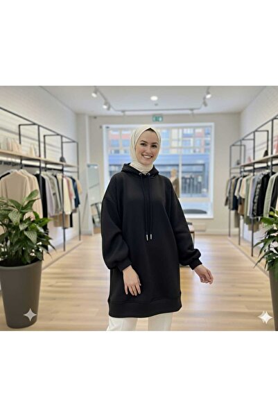 Şule Giyim Premium Balloon Sleeve Three Thread Sh Fleece-Lined Sweat