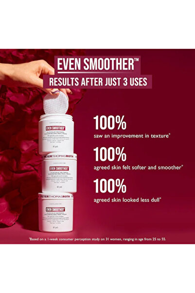 PETER THOMAS ROTH , Even Smoother, Smoothing, Cleansing Pads, 60 pcs