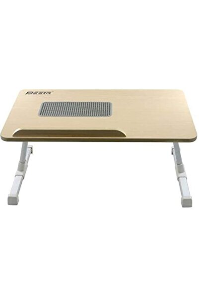 Generic طاولة تبريد الكمبيوتر المحمول Besta قابلة للتعديل بالكامل مع مبرد USB بلون خشبي يدعم مقاس 9 بوصة إلى 17 بوصة