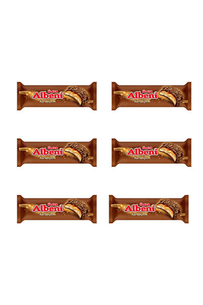 Ülker أولكر البيني بسكويت كراميل مغطى بالشوكولاتة 170 جرام × 5، كرتون