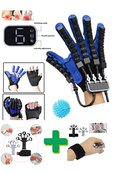 FOSILTECH Parmak Rehabilitasyon Robot Eldiveni – Sinir Hasarı ve El Kas Güçlendirme İçin SAĞ EL