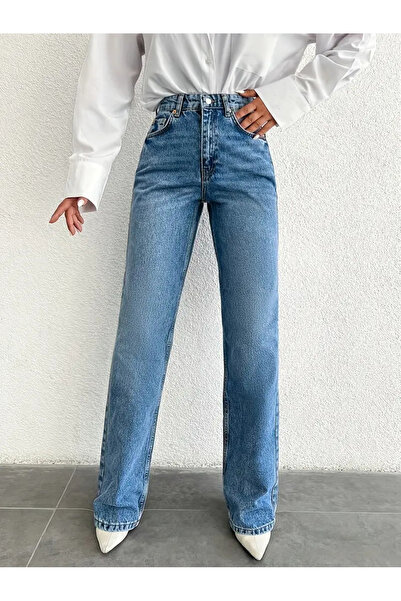 beeke Jeannine női farmernadrág, 90-es évek, széles szárú, lycra, kényelmes, magas derekú, bő szárú farmer Palazzo farmernadrág