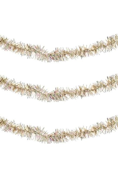 ANTBRO Bețișor decorativ de Crăciun, bej iridescent, 3 m x 5 cm