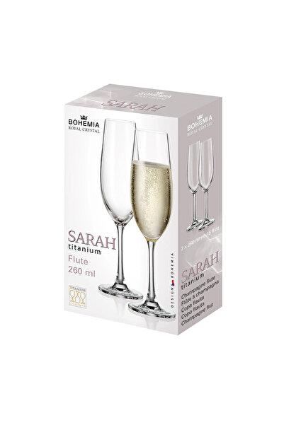 Bohemia Royal Crystal Set of 2 Bohemia Crystal Sarah Titanium 260 ml