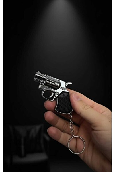 H.D ÇAKİBİÇAK DÜNYASİ Mini tabanca çakmak eğlenceli yaratıcı Metal mavi alev bütan gazı rüzgar geçirmez çakmak