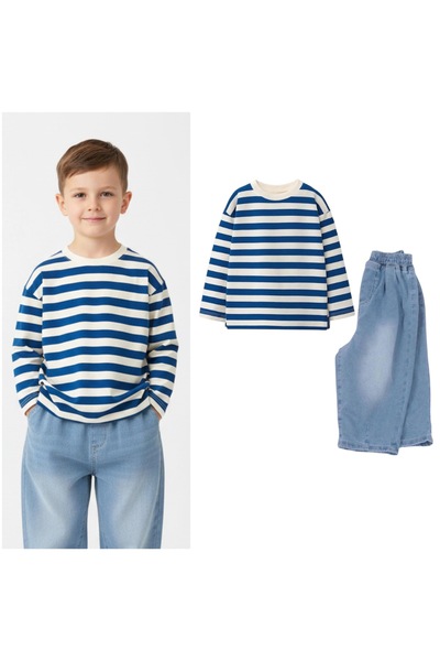 Laciel Prs Çizgili Sweatshirt