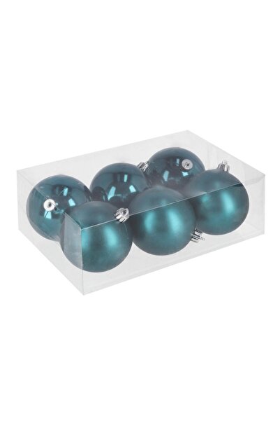 Bizzotto Set de 6 globuri turcoaz D80