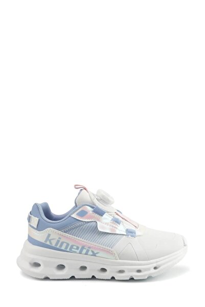 Kinetix Ergos F Mesh White-M.Blue-A.Pink Girls' Sports Shoes