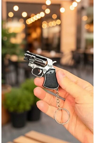 H.D ÇAKİBİÇAK DÜNYASİ Mini tabanca çakmak eğlenceli yaratıcı Metal mavi alev bütan gazı rüzgar geçirmez çakmak