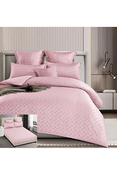 Pucioasa Finet checked bed linen 6 pieces Casemiro FL014