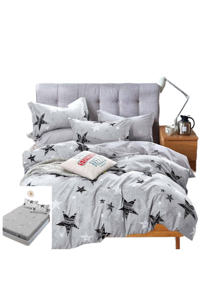 Pucioasa Bed linen with elastic 6 pieces StelarGrey SX046