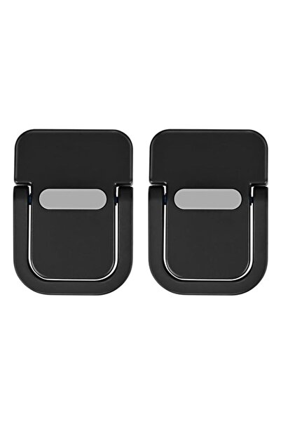 Generic حامل كمبيوتر محمول محمول، قطعتان، رافعة أقدام من الألومنيوم، تصميم قابل للطي ذاتي اللصق، مقاس 12-17 بوصة