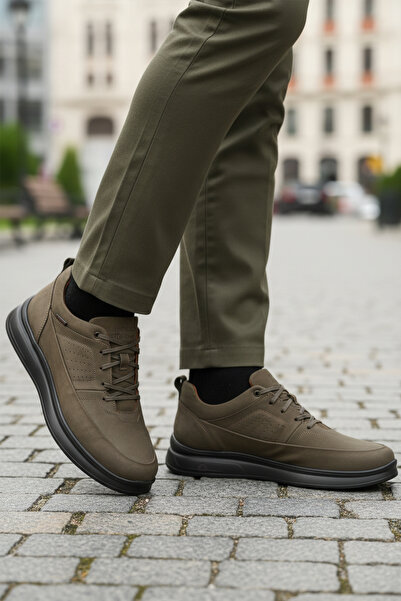 Dr.Flexer Haki Nubuk Hakiki Deri Ortopedik Erkek Casual Ayakkabı 252070 M