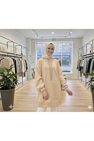 Şule Giyim Premium Balloon Sleeve Three Thread Sh Fleece-Lined Sweat