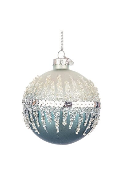 Bizzotto Set de 6 globuri Bianco-Avio D80