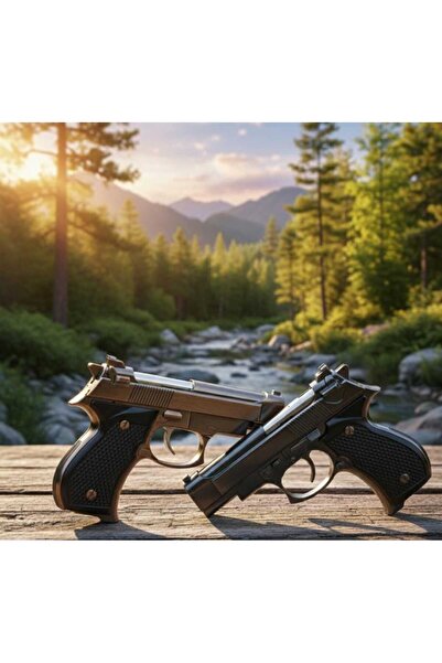 H.D ÇAKİBİÇAK DÜNYASİ MİNİ TABANCA GÖRÜNÜMLÜ METAL ÇAKMAK