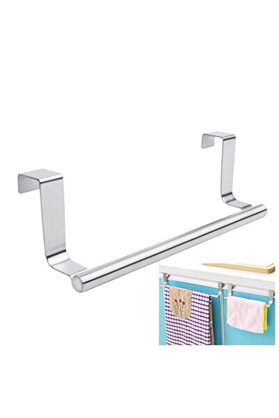 Generic حامل مناشف حديث من Mziart مع خطافات للحمام والمطبخ، حامل مناشف من الفولاذ المقاوم للصدأ المصقول